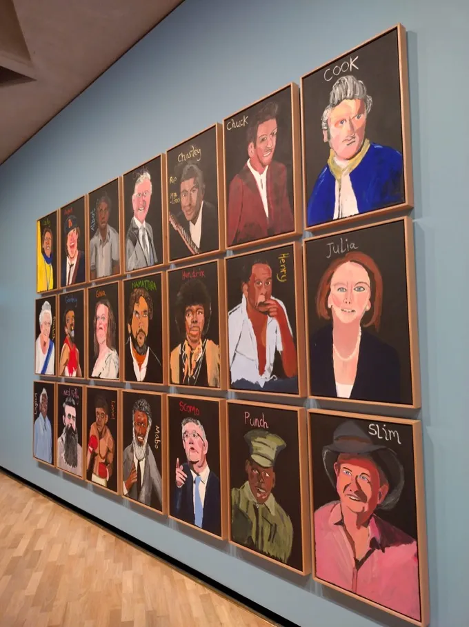 Australia in Colour by Vincent Namatjira at National Gallery of Australia
